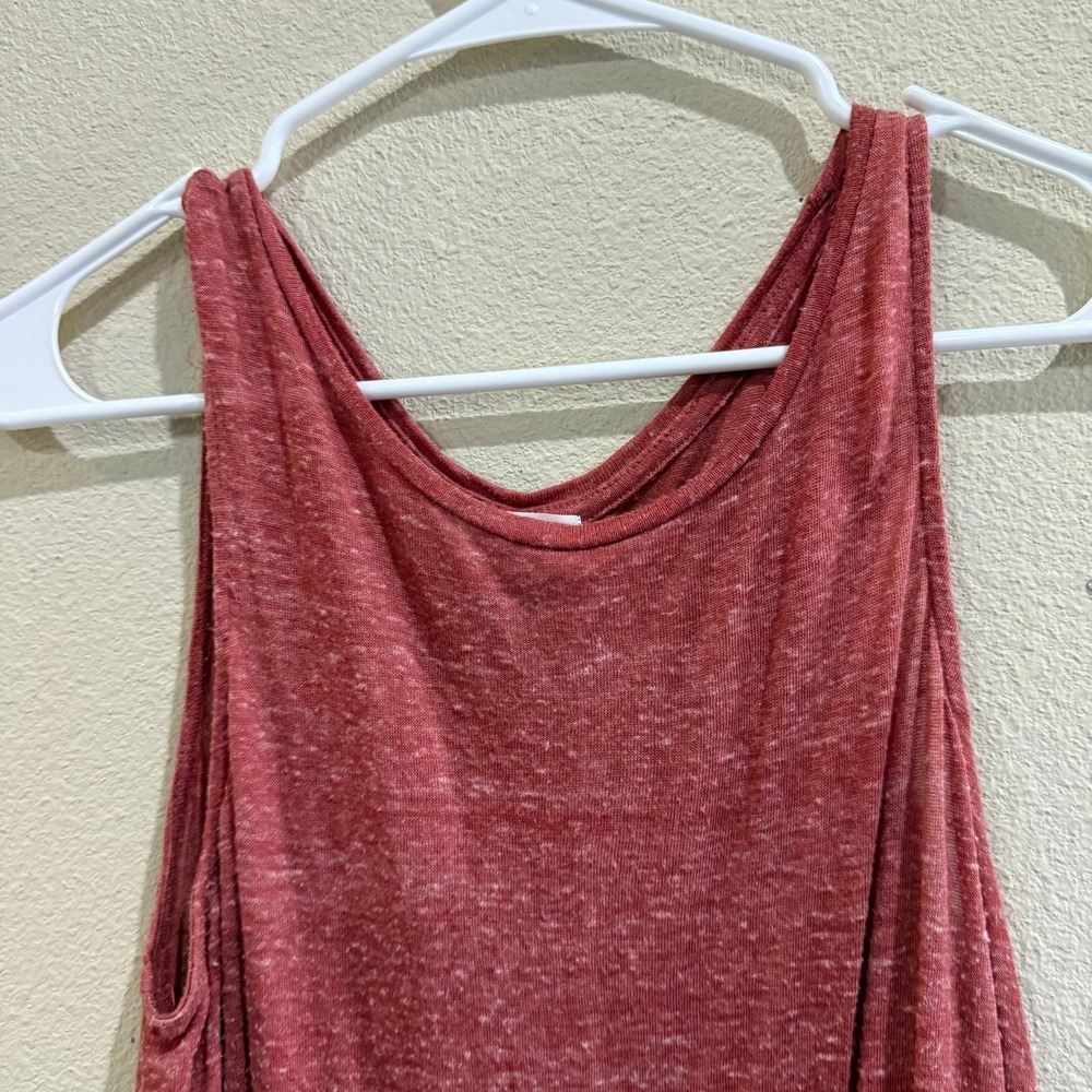 Old Navy Womens‎ Tank Top Sleeveless Heather Red Casual Basic Medium